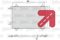 Kondenzator, klima-uredjaj VALEO 818171 - CITROËN C4 1.6 HDI