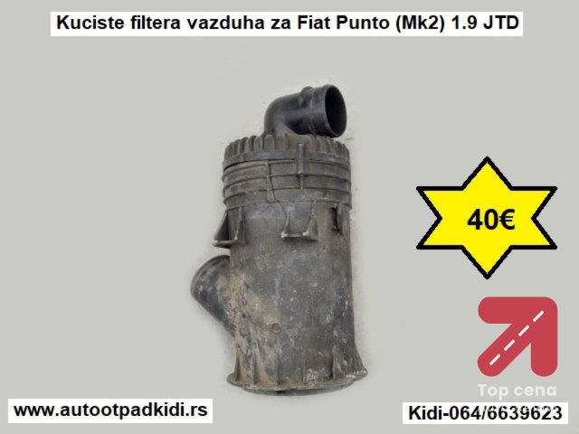 Kuciste filtera vazduha za Fiat Punto (Mk2) 1.9 JTD
