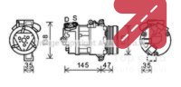 Kvacilo, ventilator hladnjaka AVA QUALITY COOLING BWC323 - BMW 3 1.6 316i