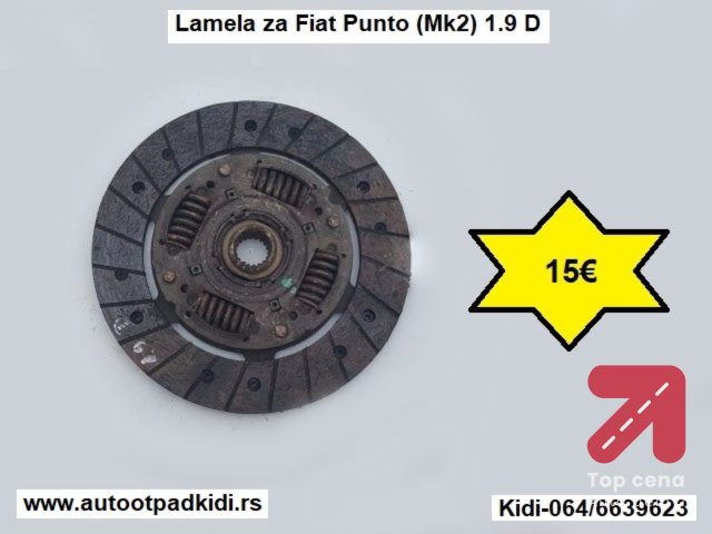Lamela za Fiat Punto (Mk2) 1.9 D
