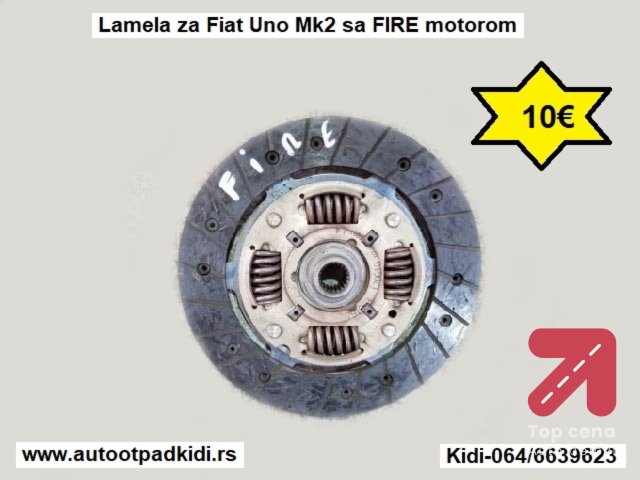 Lamela za Fiat Uno Mk2 sa FIRE motorom
