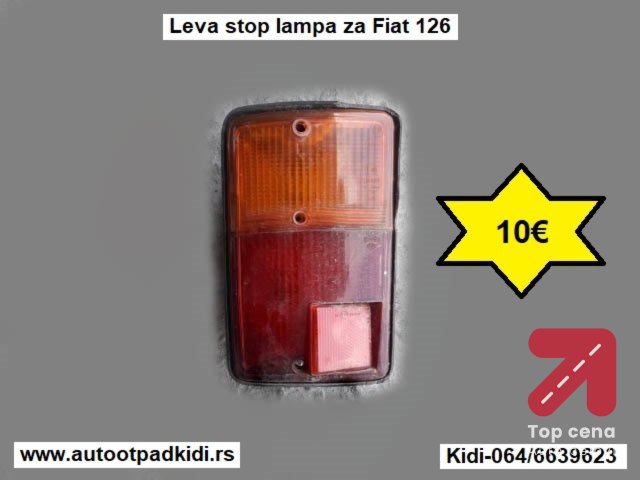 Leva stop lampa za Fiat 126
