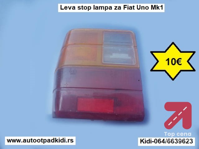 Leva stop lampa za Fiat Uno Mk1
