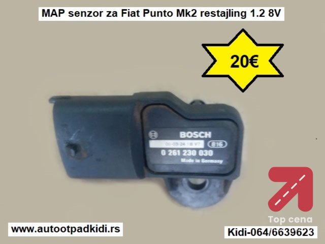 MAP senzor za Fiat Punto Mk2 restajling 1.2 8V
