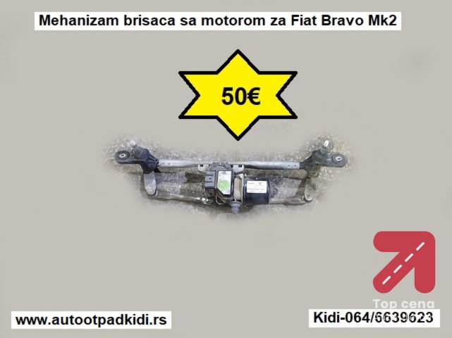 Mehanizam brisaca sa motorom za Fiat Bravo Mk2
