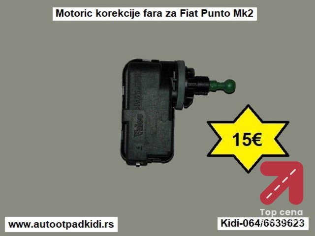Motoric korekcije fara za Fiat Punto Mk2
