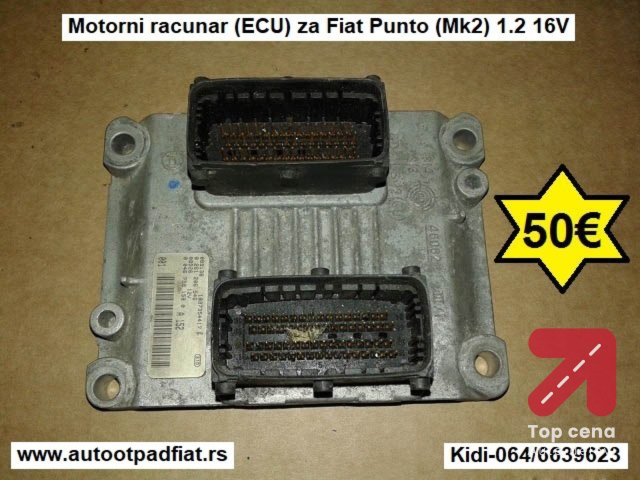 Motorni racunar-kompjuter (ECU) za Fiat Punto (Mk2) 1.2 16V
