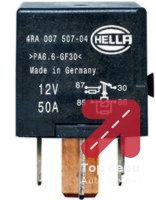 Multifunkcionalni rele HELLA 4RA 007 507-041 - SKODA OCTAVIA 1.9 TDI