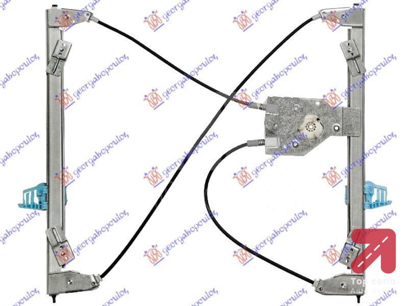 PODIZAC PREDNJEG PROZORA ELEKTRICNI BEZ MOTORA 3 VRATA Leva str. CITROEN DS3 (2010-2014) (OEM: 9221FW)