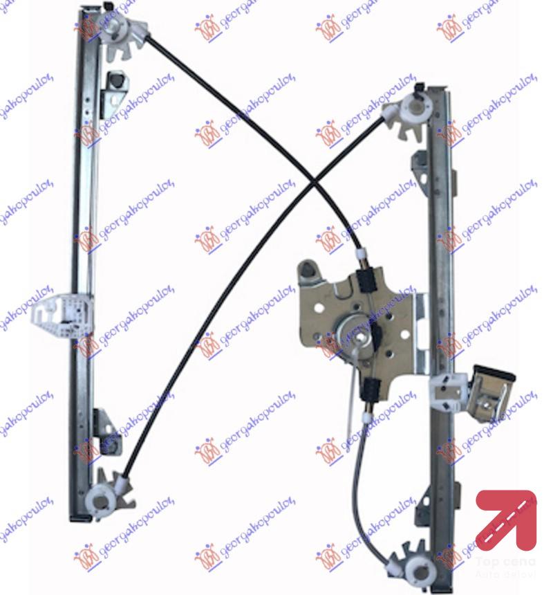 PODIZAC PREDNJEG PROZORA ELEKTRICNI (BEZ MOTORA) Desna str. BMW X3 (F25) (2014-2017) (OEM: 51337355636)