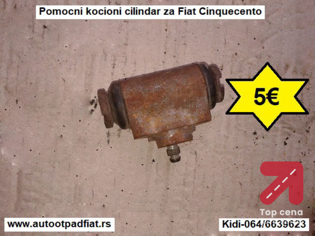 Pomocni-radni kocioni cilindar za Fiat Cinquecento
