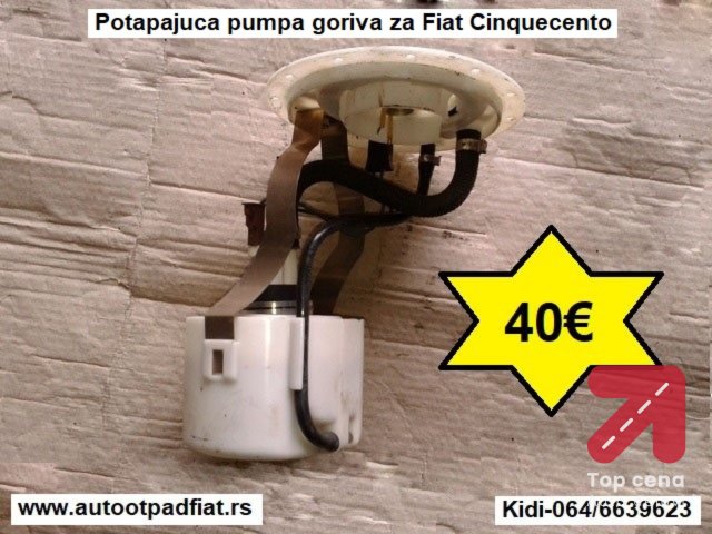 Potapajuca pumpa goriva za Fiat Cinquecento

