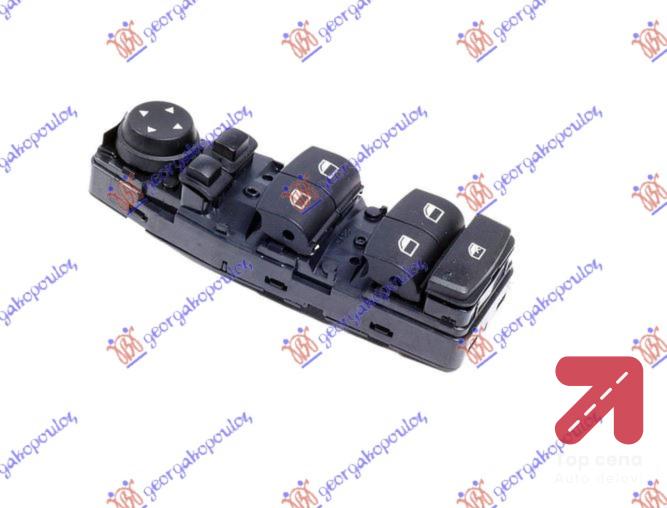 PREKIDAC U PREDNJIM VRATIMA PREKLOPNI (CETVRTASTI) (6 PIN) Leva str. BMW SERIES 1 (F21/20) 3/5D (2015-2019) (OEM: 61319238239, 61319241955)