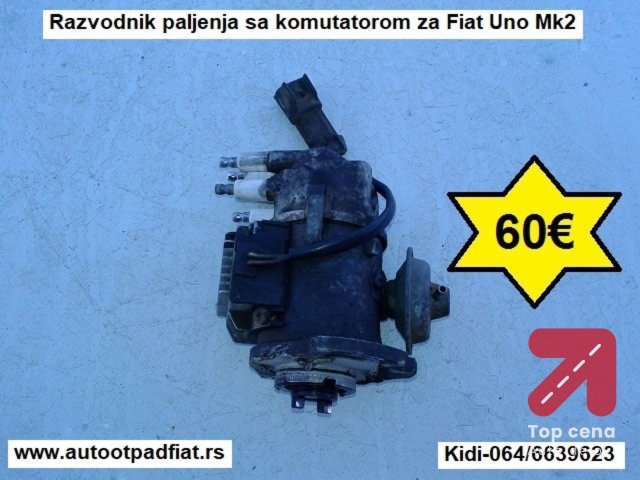 Razvodnik paljenja sa komutatorom za Fiat Uno Mk2
