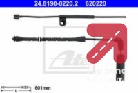 Signalni kontakt, trosenje kocione plocice ATE 24.8190-0220.2 - BMW 3 1.6 316i