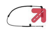 Signalni kontakt, trosenje kocione plocice TEXTAR 98023900 - BMW 3 1.6 316i