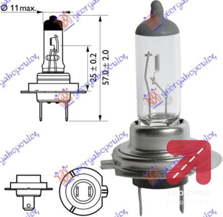 SIJALICA-H7 55W PX26D/12V