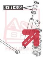Uležištenje, spona ASVA 0701-005 - SUZUKI GRAND VITARA I