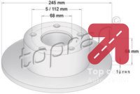 Uležištenje, spona TOPRAN 103 474 - SKODA OCTAVIA 1.9 TDI