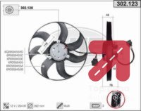 Ventilator, hladjenje motora AHE 304.007C - BMW 3 1.6 316i