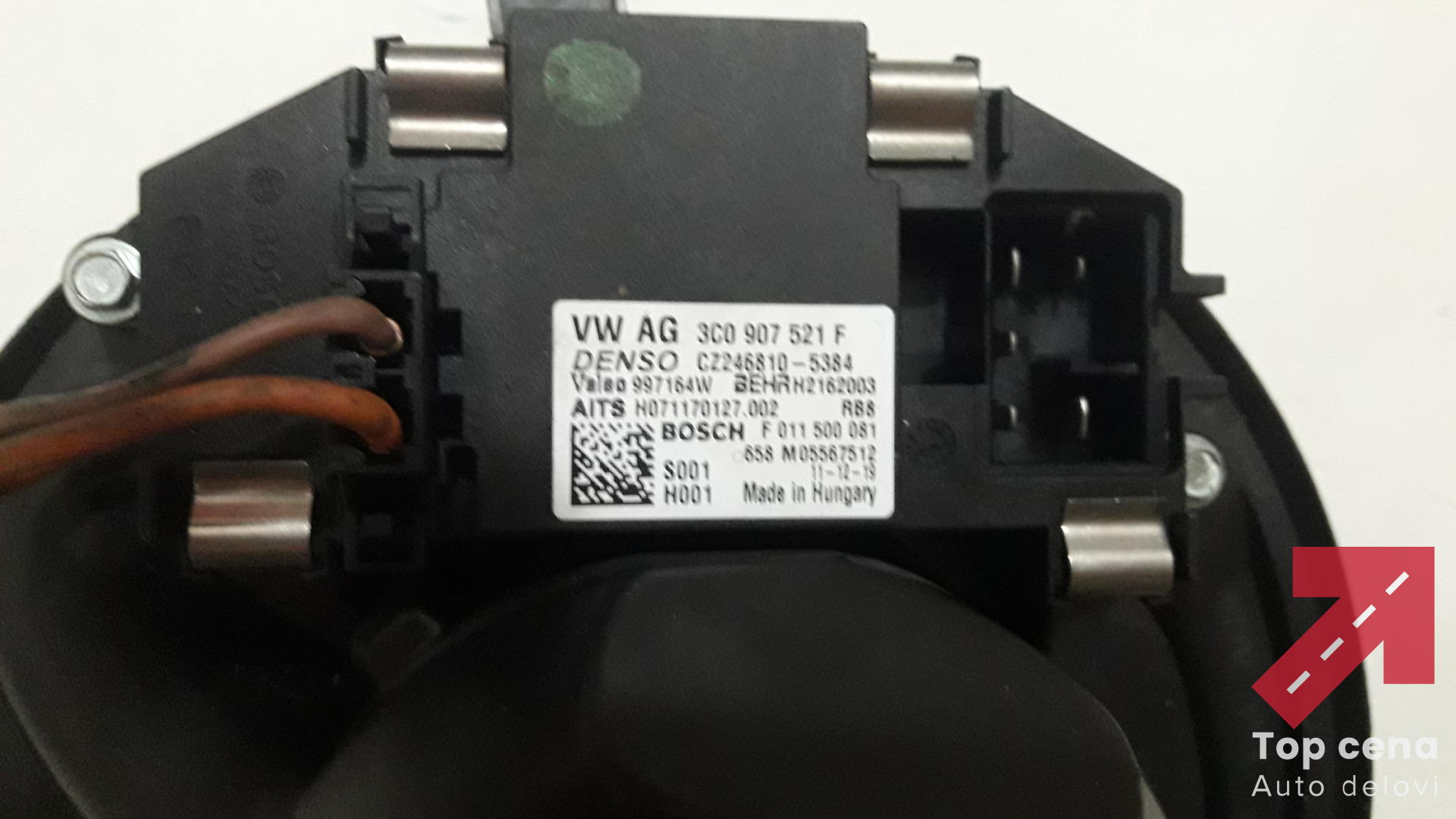 Ventilator kabine sa reostatom VW Pasat TDI 2012g