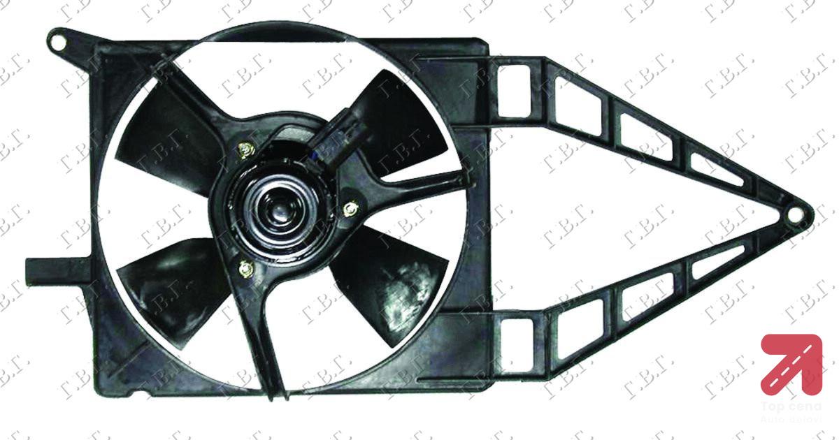 VENTILATOR KOMPLET 1.0 - 1.2 - 1.4 8V - AC BEN OPEL TIGRA (1995-2004) (OEM: 1341244)