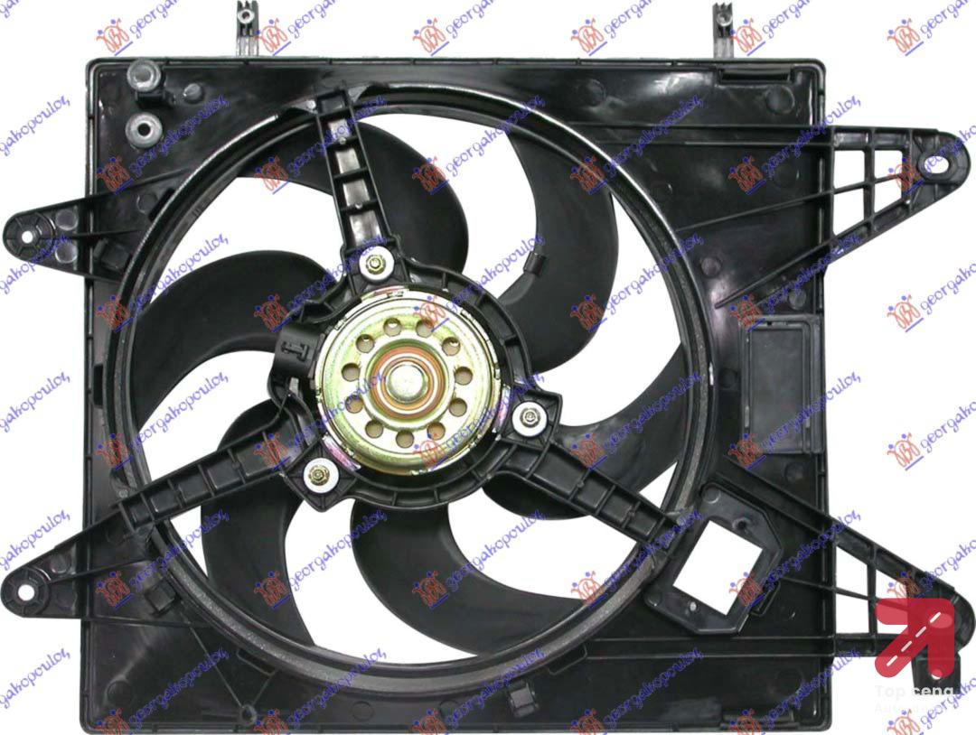 VENTILATOR KOMPLET 1.6cc +A/C BENZIN FIAT BRAVA (1995-2003) (OEM: 46430980)