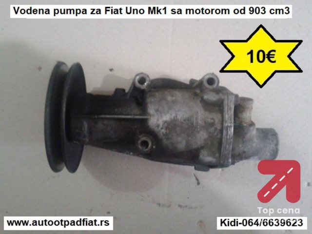 Vodena pumpa za Fiat Uno Mk1 sa motorom od 903 cm3
