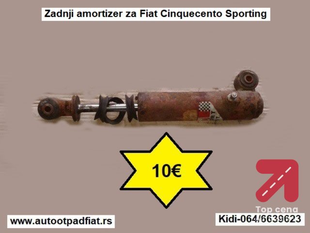 Zadnji amortizer za Fiat Cinquecento Sporting

